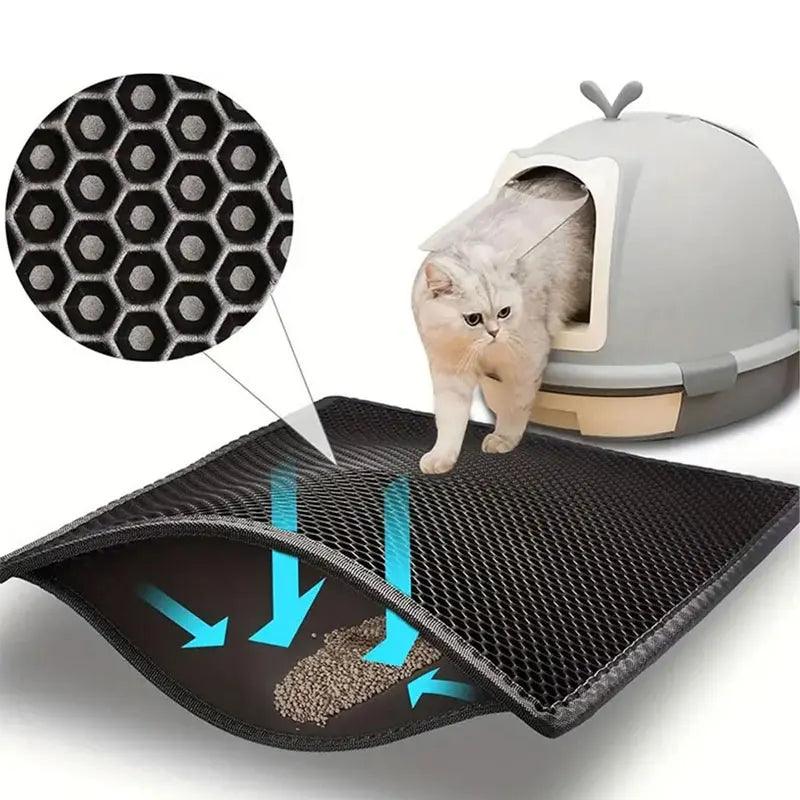 Tapete de areia para gatos à prova d'água