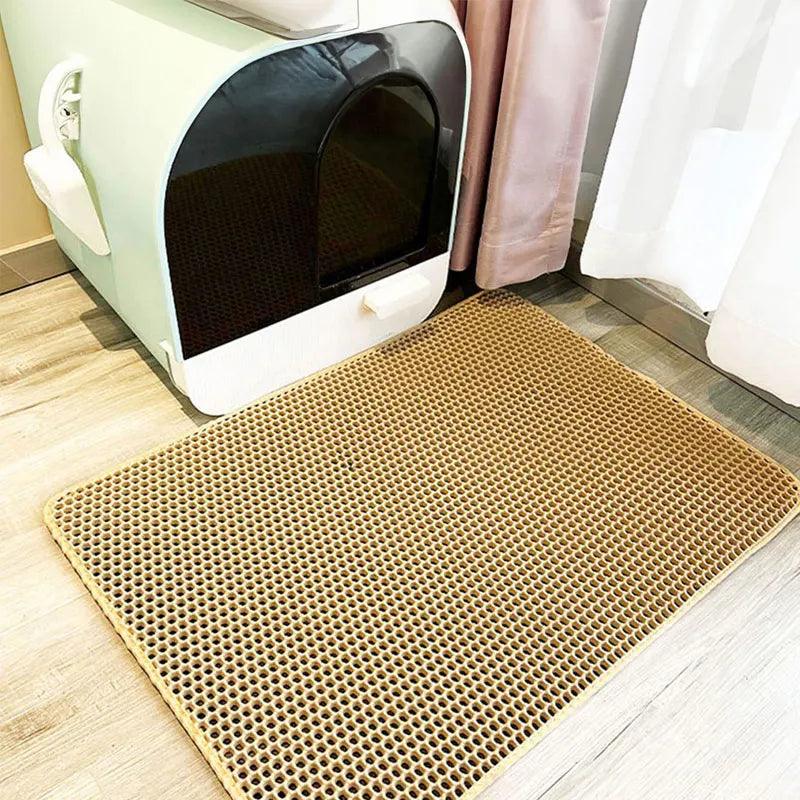 Tapete de areia para gatos à prova d'água