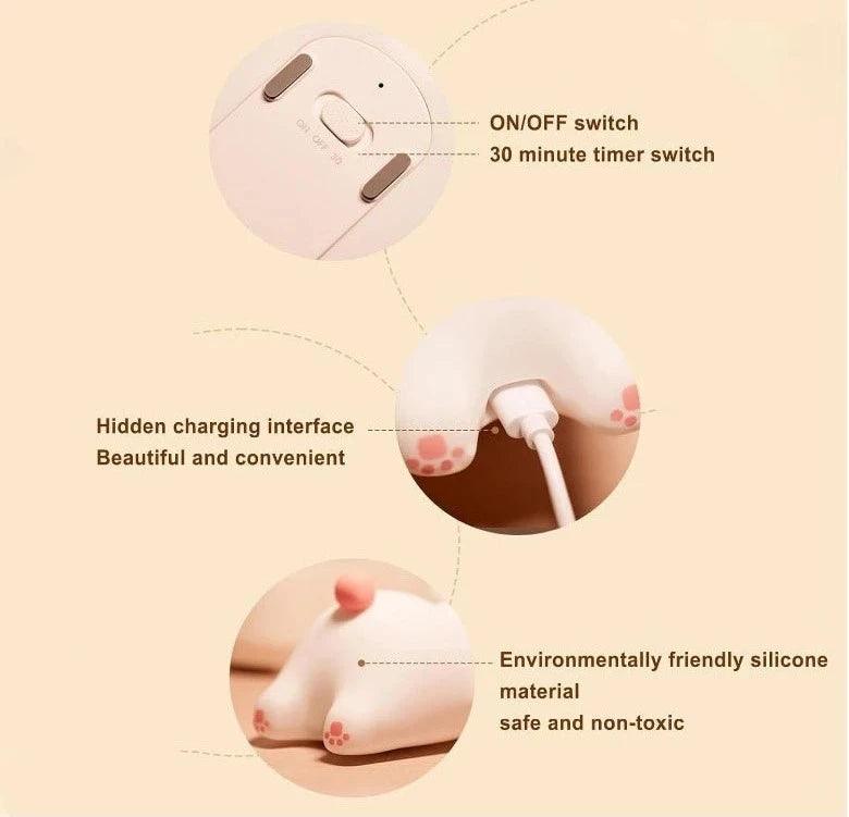 Luminária de Silicone Touch Coelho Fofa