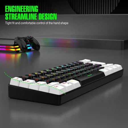 Teclado com fio RGB Backlight Mini